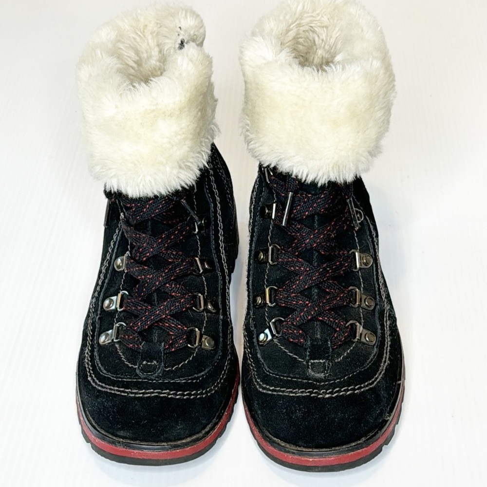 Woolrich Black Suede Lace-up Winter Lug Sole Boots (8)